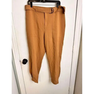 Ophelia Roe tan slacks with tapered bottoms size 16 #0747